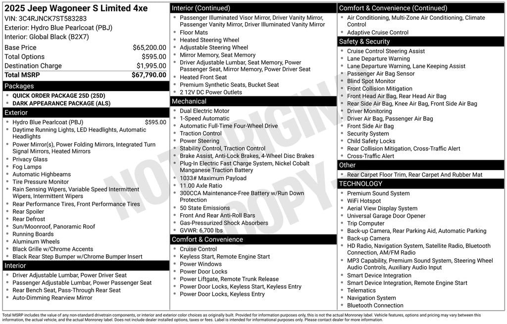 jeep wagoneer s 2025 3C4RJNCK7ST583283 image jeep wagoneer s 2025 3C4RJNCK7ST583283 image